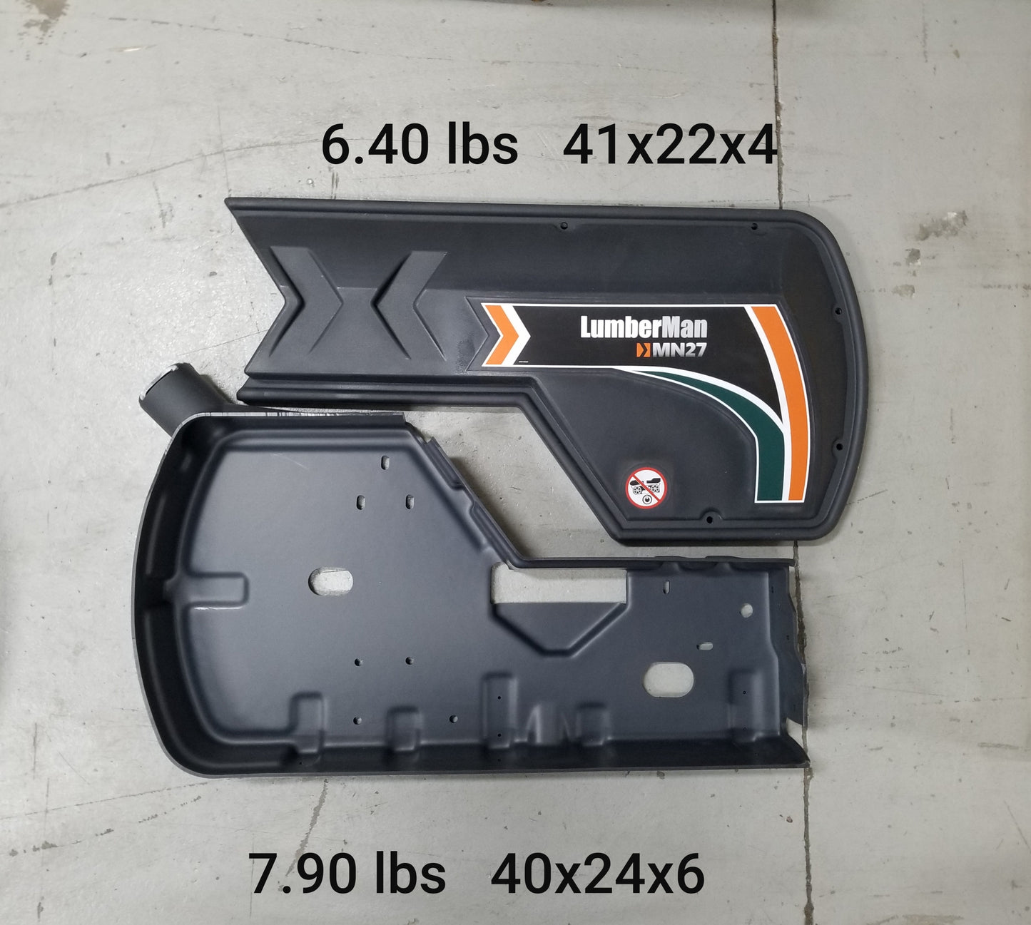 Guard (MN27) (Non-operator's side - Rear & Cover) (from 2021) - c/w Decals