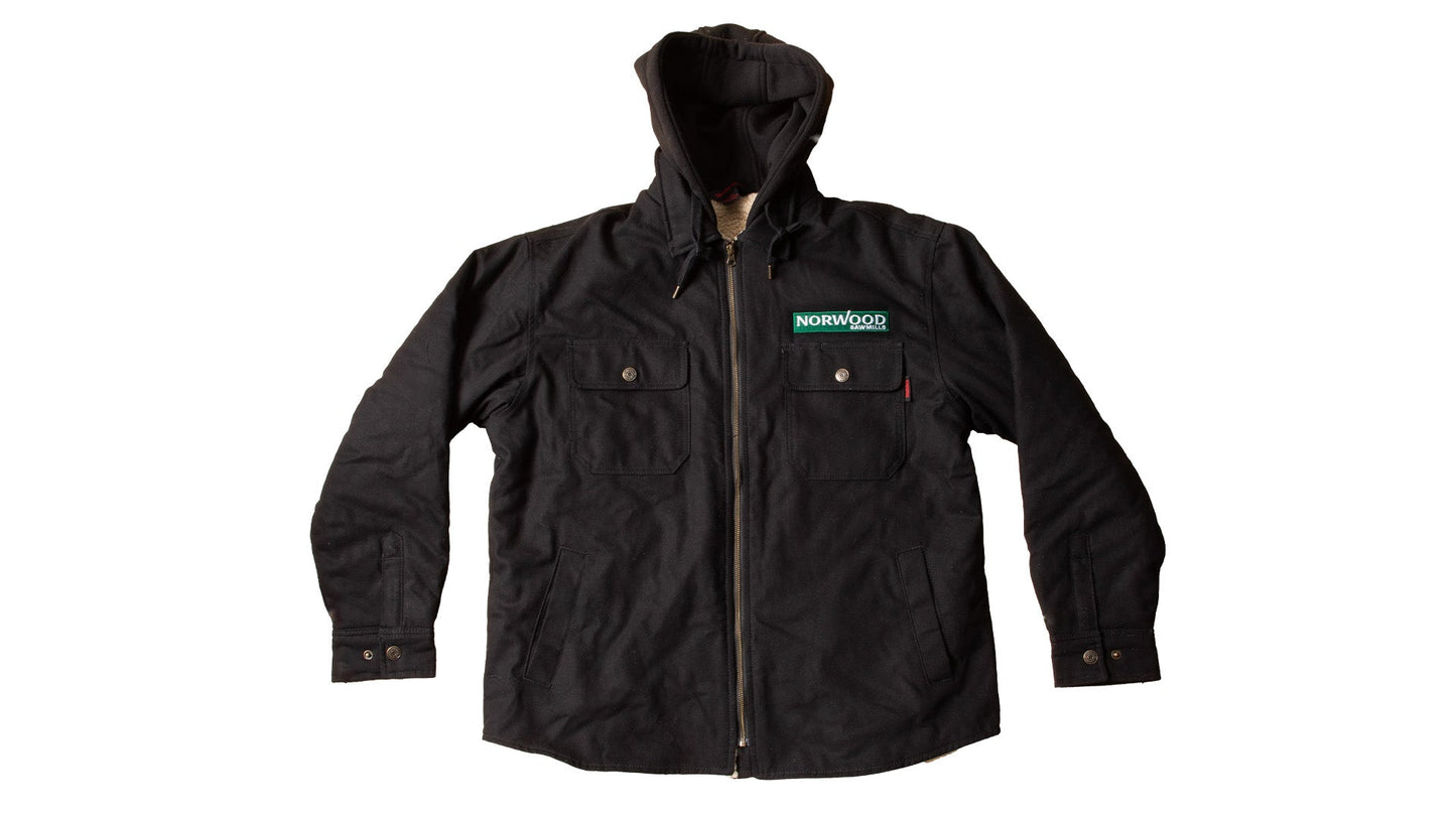 Camiseta de pato con forro Sherpa Norwood de Tough Duck, color negro