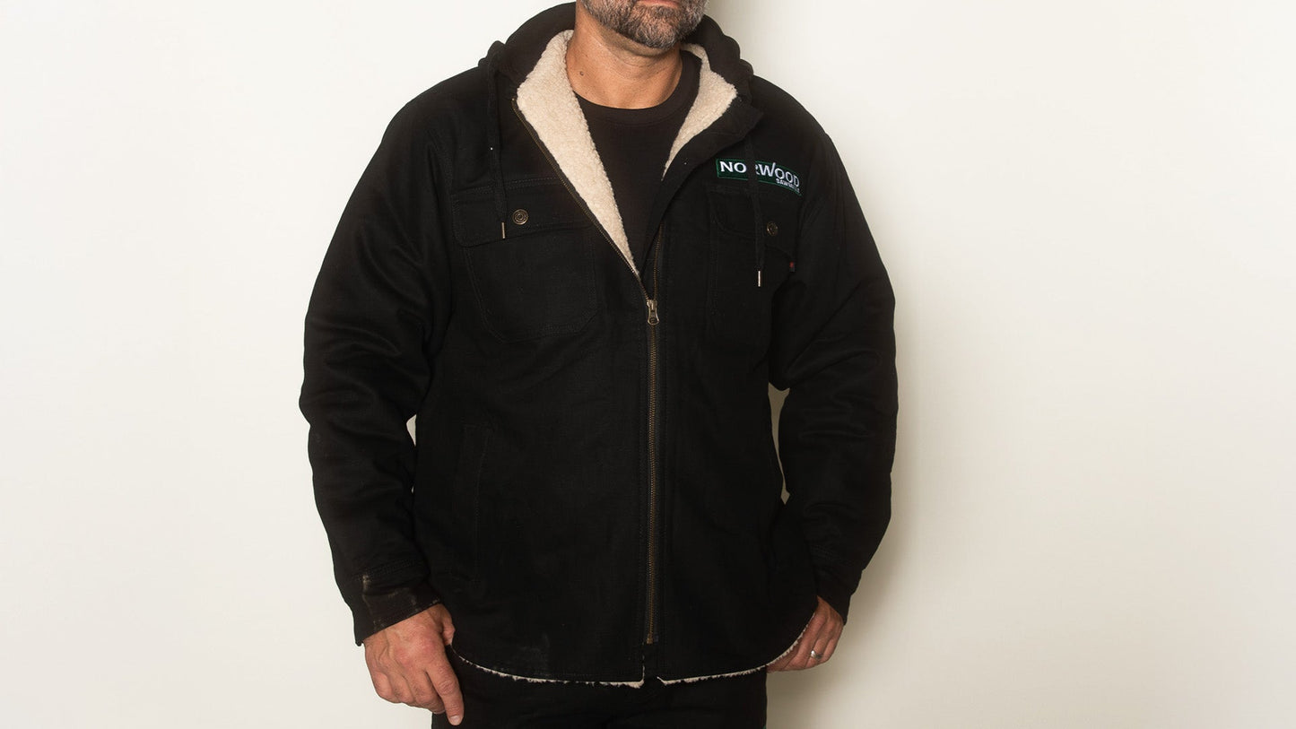 Camiseta de pato con forro Sherpa Norwood de Tough Duck, color negro