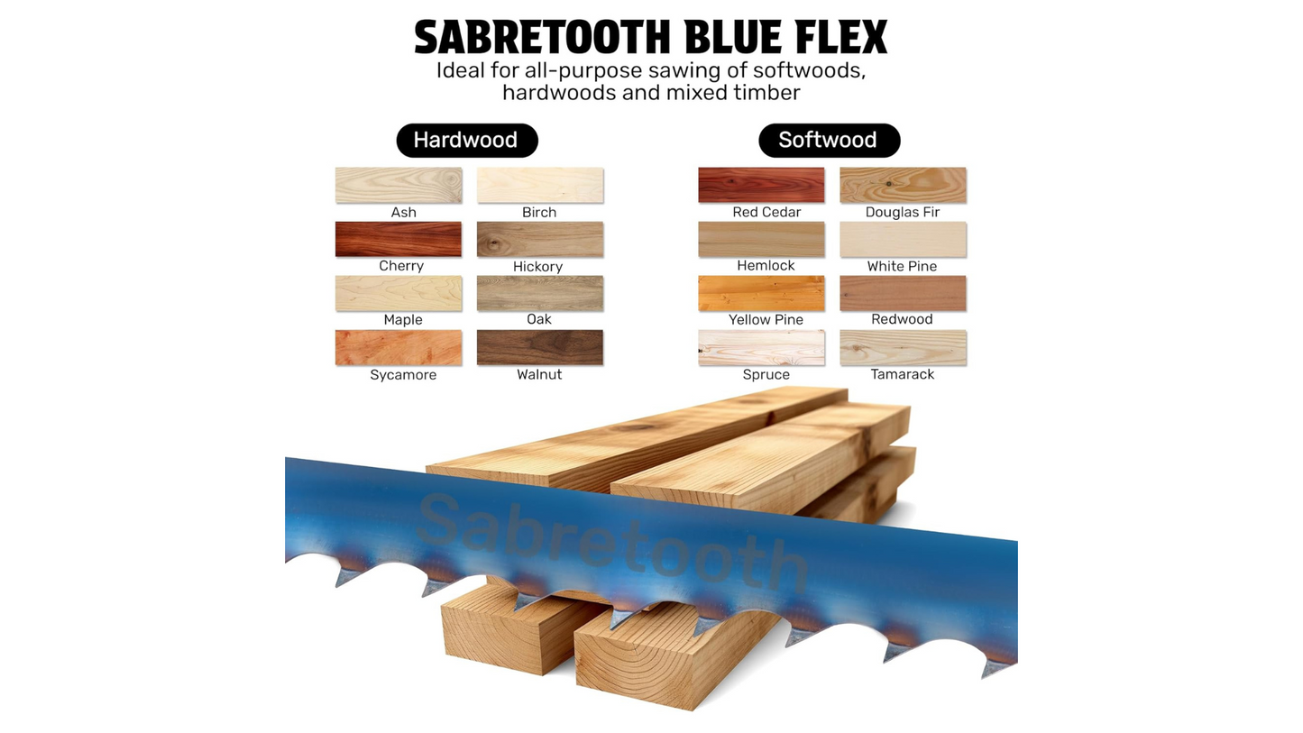 Blue Flex High Performance Bandsaw Sawmill Blades