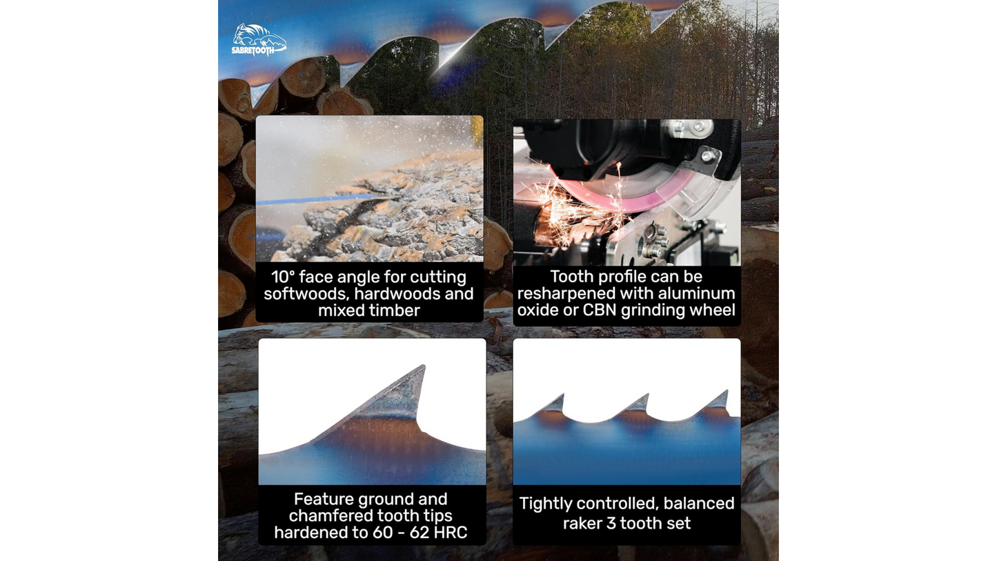 Blue Flex High Performance Bandsaw Sawmill Blades