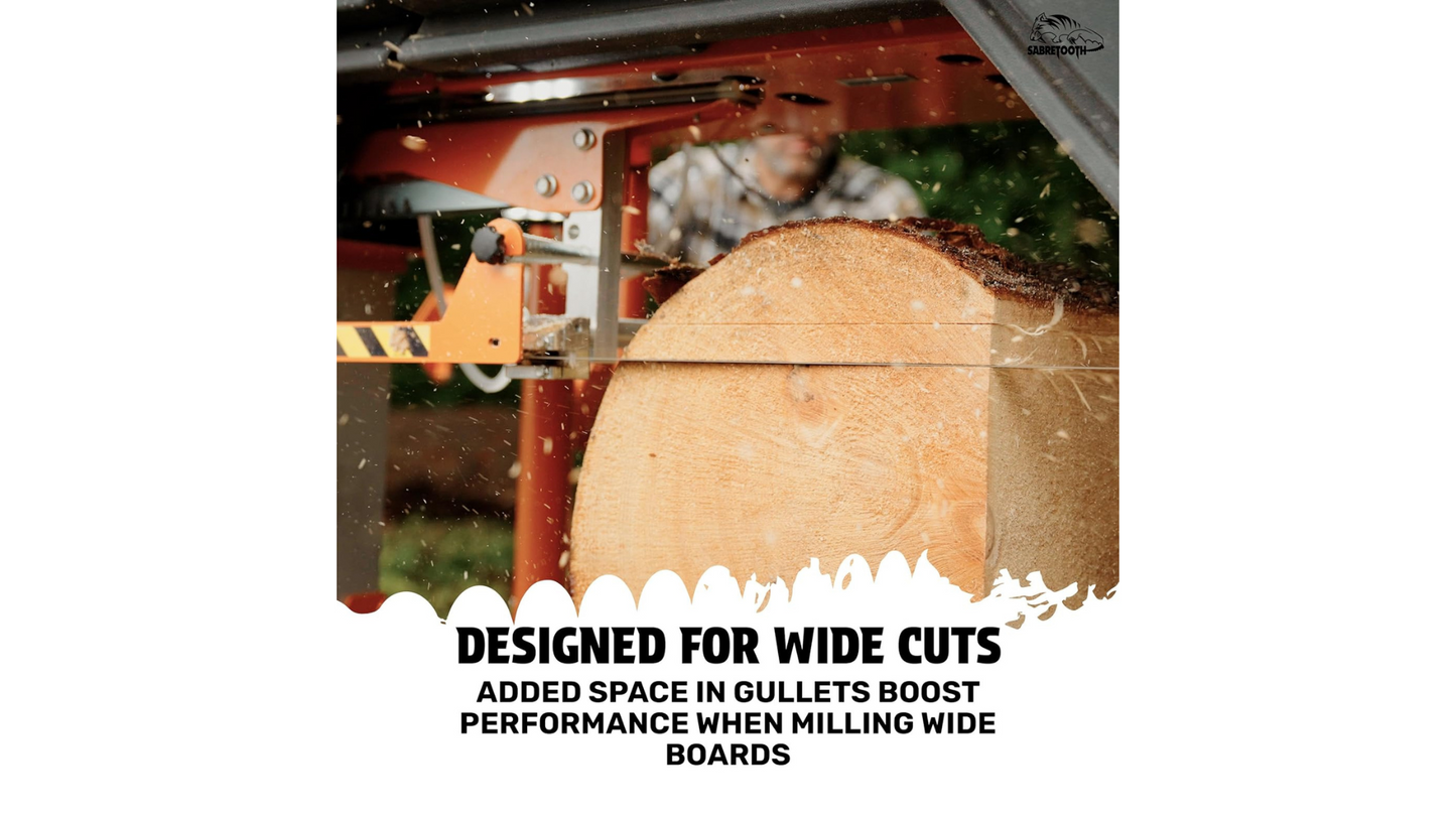 Deep Gullet Wide Cut Bandsaw Sawmill Blades