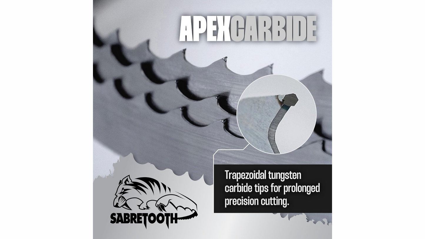 Apex Carbide Ultra-Premium Tipped Bandsaw Sawmill Blades