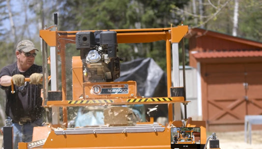 Shaping Logs to Shape a Business in Log-Cabin Construction