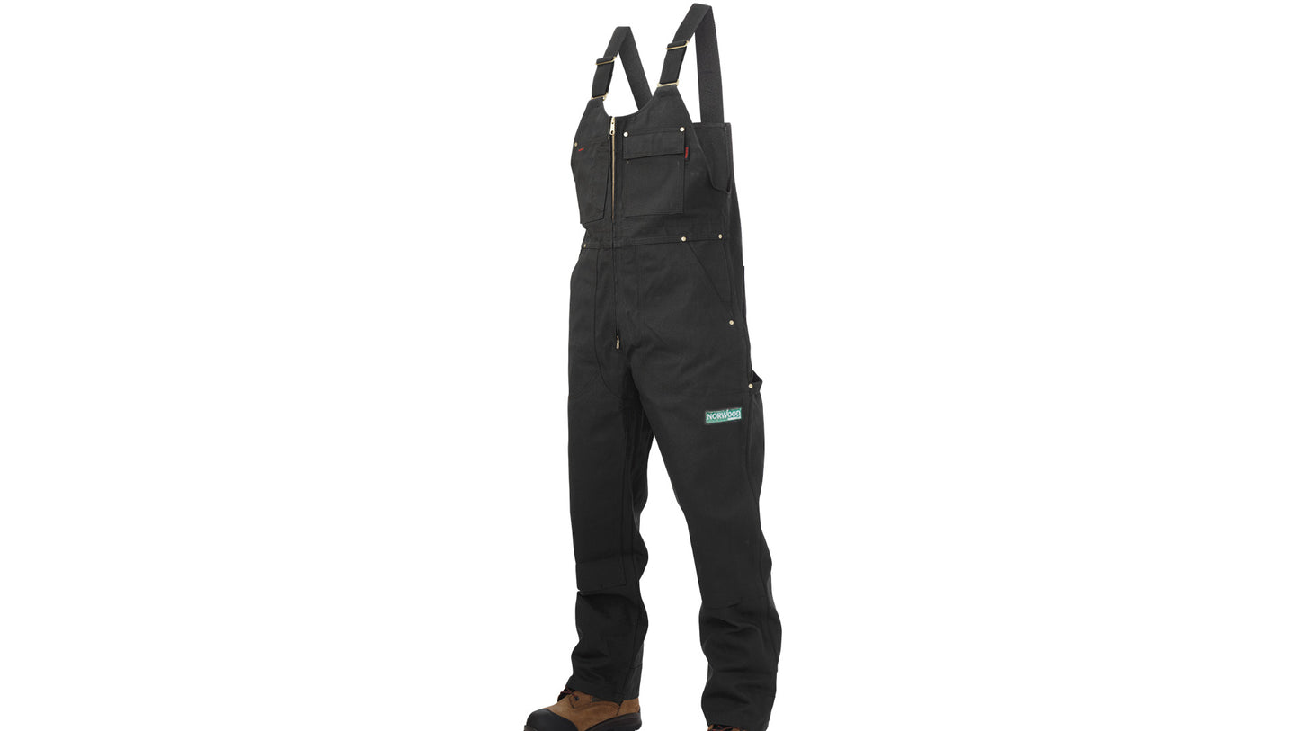 Norwood Deluxe Unlined Bib Overall by Tough Duck, Black