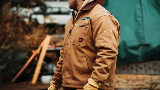 Norwood Duck Chore Jacket by Tough Duck, Brown