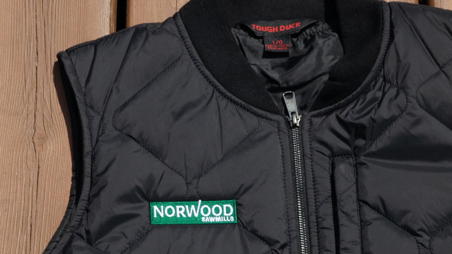 Norwood Quilted Vest by Tough Duck, Black